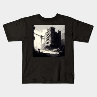 Post apocalyptic Design The last of us style Kids T-Shirt